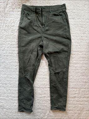 American Eagle Outfitters Olive Green Camo Jeggings